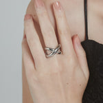 ciite' シーテ リング 【 金属アレルギー対応 】 ビッグクロスリング サージカルステンレス