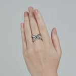 ciite' シーテ リング 【 金属アレルギー対応 】 ビッグクロスリング サージカルステンレス