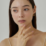 ciite' シーテ リング 【 金属アレルギー対応 】 ビッグクロスリング サージカルステンレス