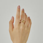 ciite' シーテ リング 【 金属アレルギー対応 】 ビッグクロスリング サージカルステンレス