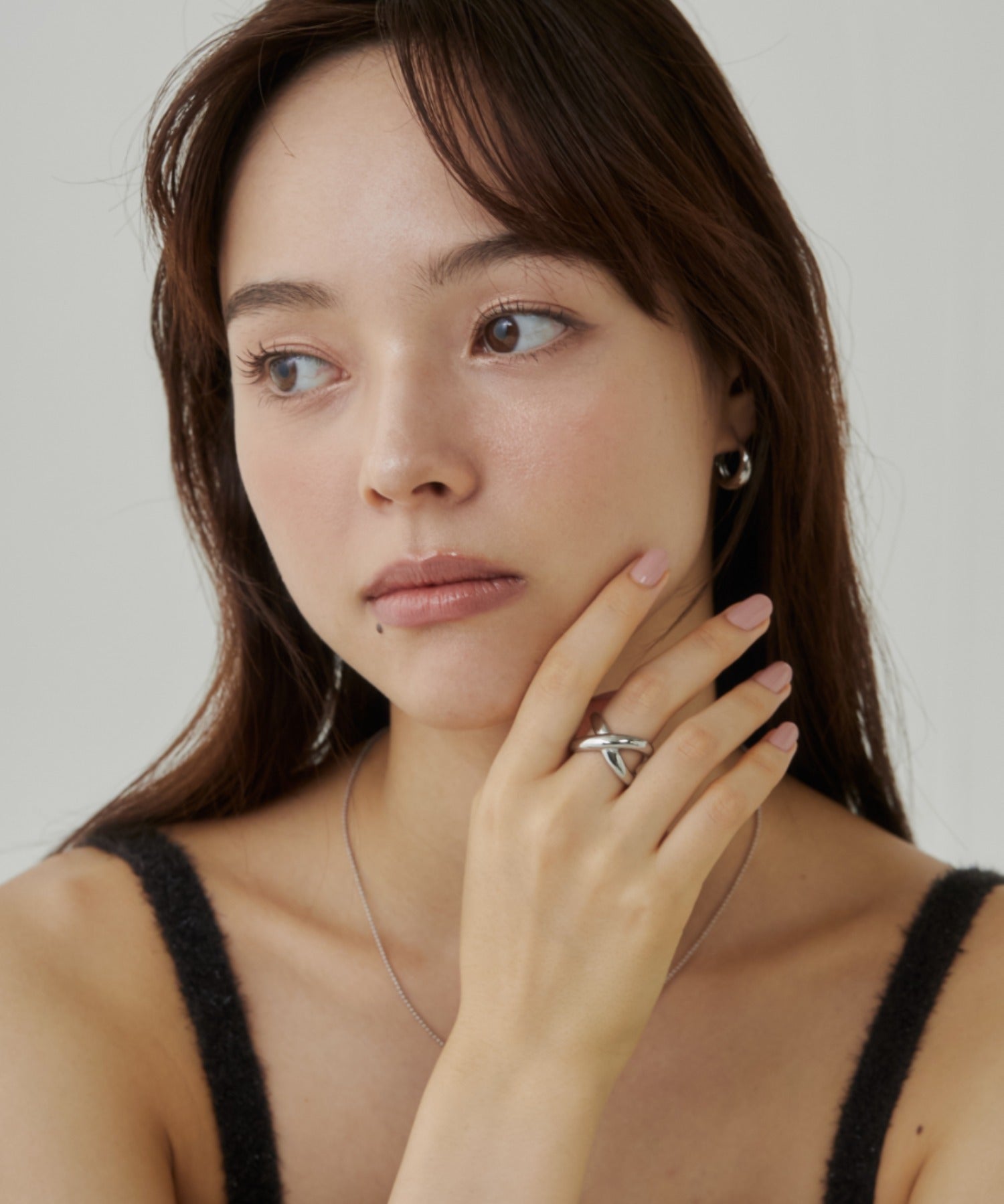 ciite' シーテ リング 【 金属アレルギー対応 】 ビッグクロスリング サージカルステンレス