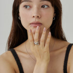 ciite' シーテ リング 【 金属アレルギー対応 】 ビッグクロスリング サージカルステンレス