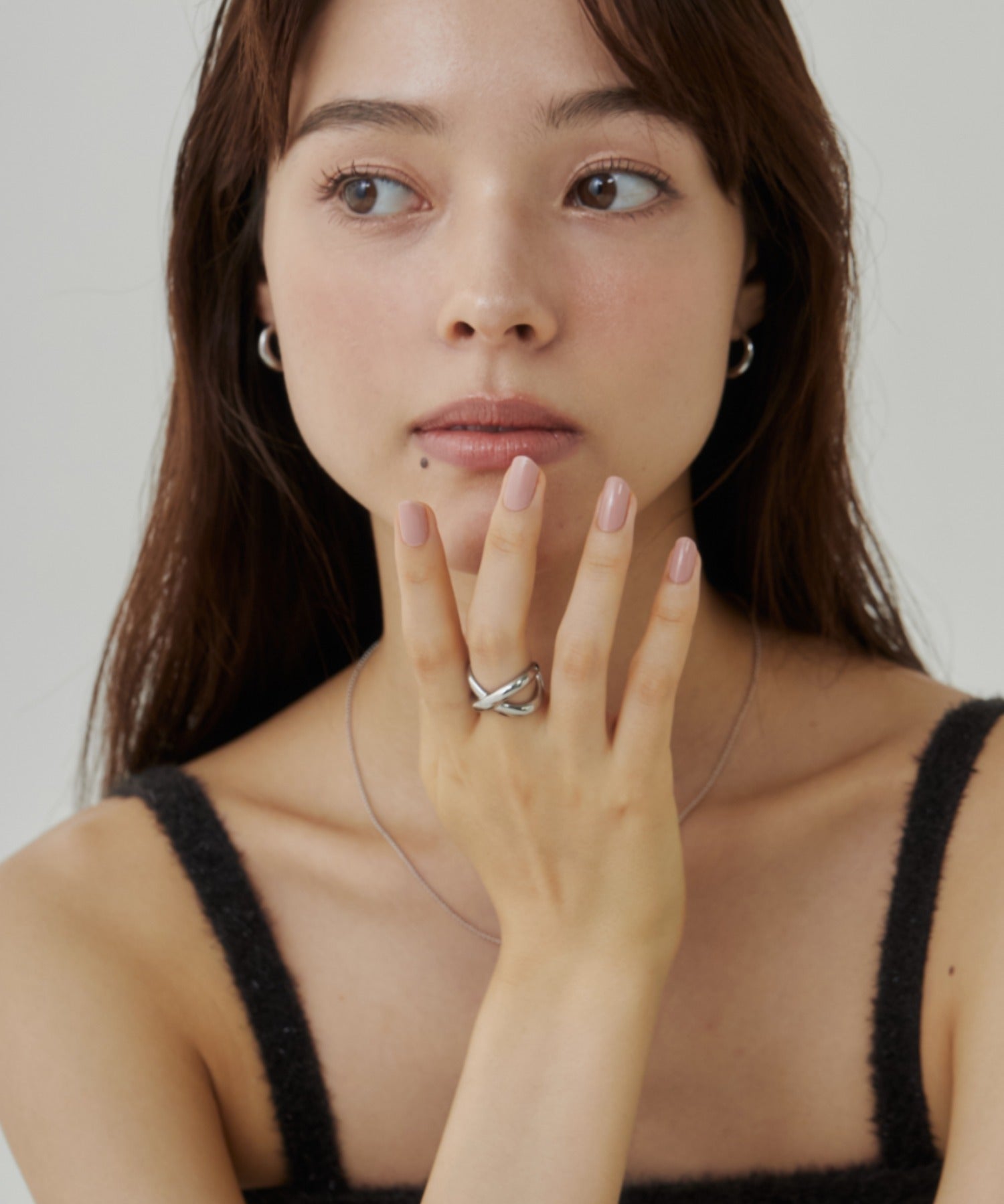 ciite' シーテ リング 【 金属アレルギー対応 】 ビッグクロスリング サージカルステンレス