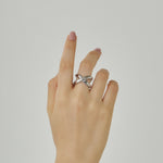 ciite' シーテ リング 【 金属アレルギー対応 】 ビッグクロスリング サージカルステンレス