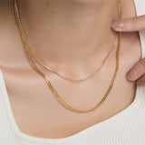 ciite' シーテ ネックレス 【 金属アレルギー対応 】 チェーンネックレス 2セット サージカルステンレス （38～43cm, 40～45cm）