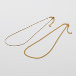 ciite' シーテ ネックレス 【 金属アレルギー対応 】 チェーンネックレス 2セット サージカルステンレス （38～43cm, 40～45cm）