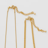 ciite' シーテ ネックレス 【 金属アレルギー対応 】 チェーンネックレス 2セット サージカルステンレス （38～43cm, 40～45cm）