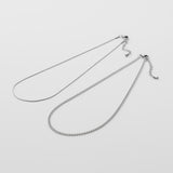 ciite' シーテ ネックレス 【 金属アレルギー対応 】 チェーンネックレス 2セット サージカルステンレス （38～43cm, 40～45cm）