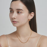 ciite' シーテ ネックレス 【 金属アレルギー対応 】 チェーンネックレス 2セット サージカルステンレス （38～43cm, 40～45cm）