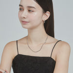 ciite' シーテ ネックレス 【 金属アレルギー対応 】 チェーンネックレス 2セット サージカルステンレス （38～43cm, 40～45cm）