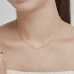 ciite' シーテ ネックレス 【 金属アレルギー対応 】 1mm スネークネックレス 2個セット サージカルステンレス 36～41cm, 39～44cm