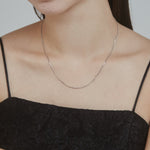 ciite' シーテ ネックレス 【 金属アレルギー対応 】 1mm スネークネックレス 2個セット サージカルステンレス 36～41cm, 39～44cm