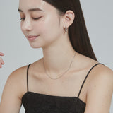 ciite' シーテ ネックレス 【 金属アレルギー対応 】 1mm スネークネックレス 2個セット サージカルステンレス 36～41cm, 39～44cm