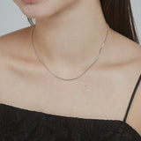 ciite' シーテ ネックレス 【 金属アレルギー対応 】 1mm スネークネックレス 2個セット サージカルステンレス 36～41cm, 39～44cm