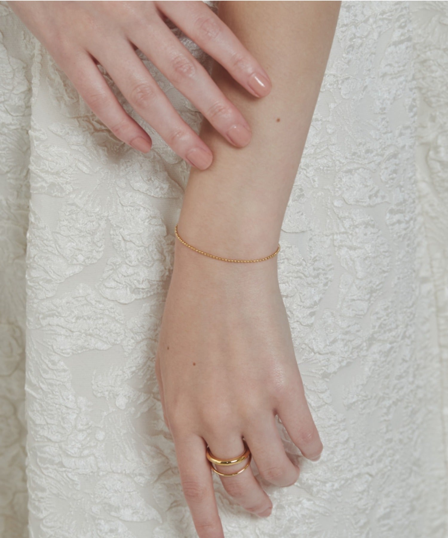 ciite' シーテ ブレスレット 【 金属アレルギー対応 】 シンプルボールチェーンブレスレット サージカルステンレス ゴールド FREE