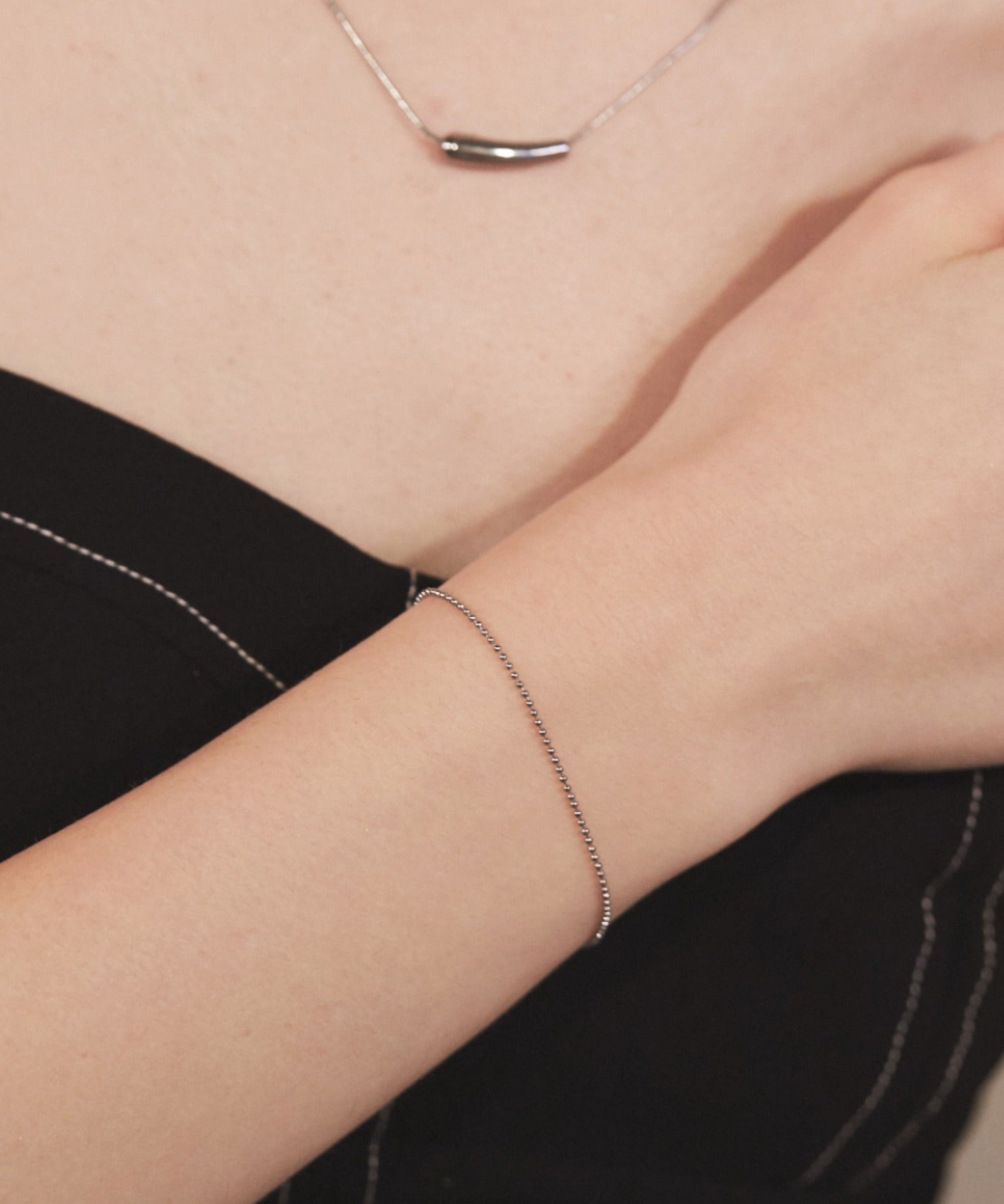 ciite' シーテ ブレスレット 【 金属アレルギー対応 】 シンプルボールチェーンブレスレット サージカルステンレス