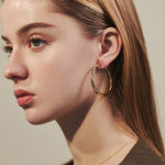 ciite' シーテ イヤリング ボリューム フープイヤリング (両耳用)