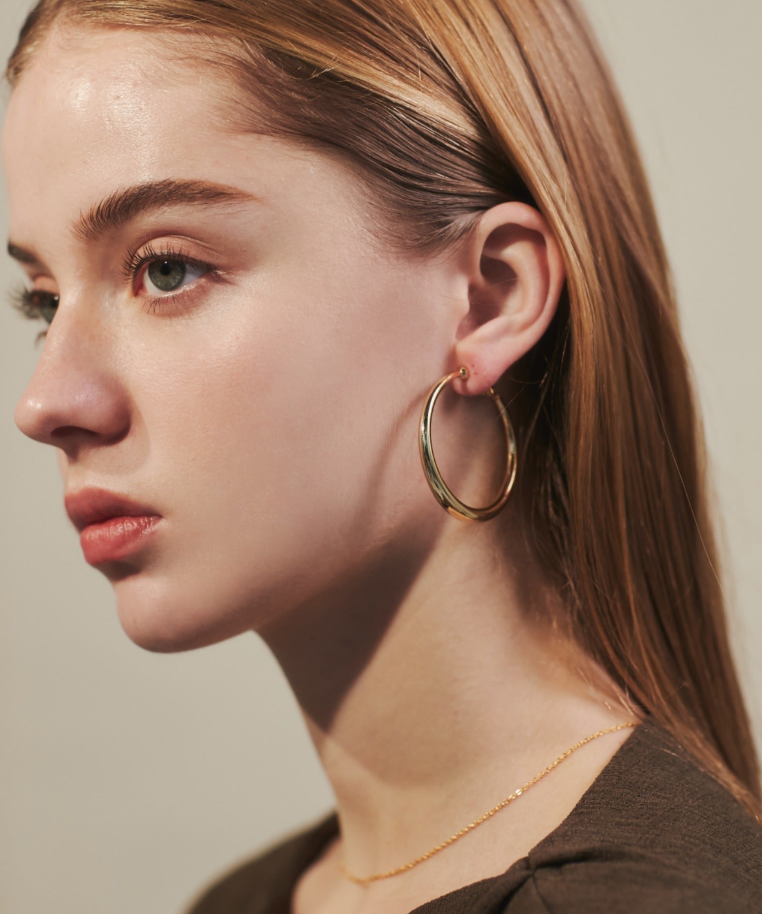 ciite' シーテ イヤリング ボリューム フープイヤリング (両耳用)