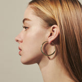 ciite' シーテ イヤリング ボリューム フープイヤリング (両耳用)