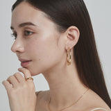 ciite' シーテ イヤリング ボリューム フープイヤリング (両耳用)