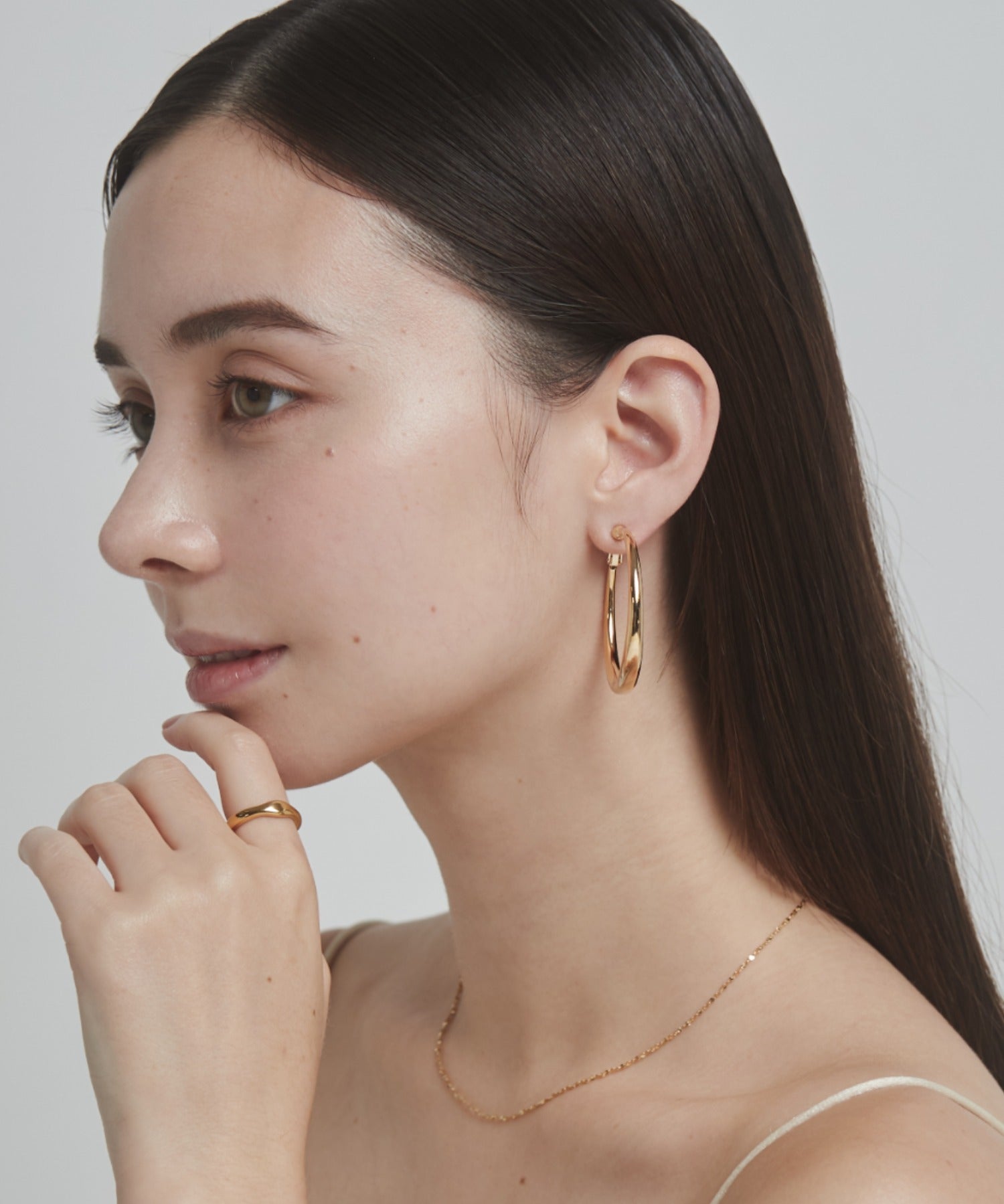 ciite' シーテ イヤリング ボリューム フープイヤリング (両耳用)