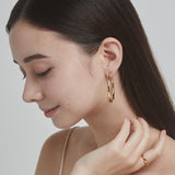 ciite' シーテ イヤリング ボリューム フープイヤリング (両耳用)