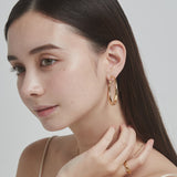 ciite' シーテ イヤリング ボリューム フープイヤリング (両耳用)