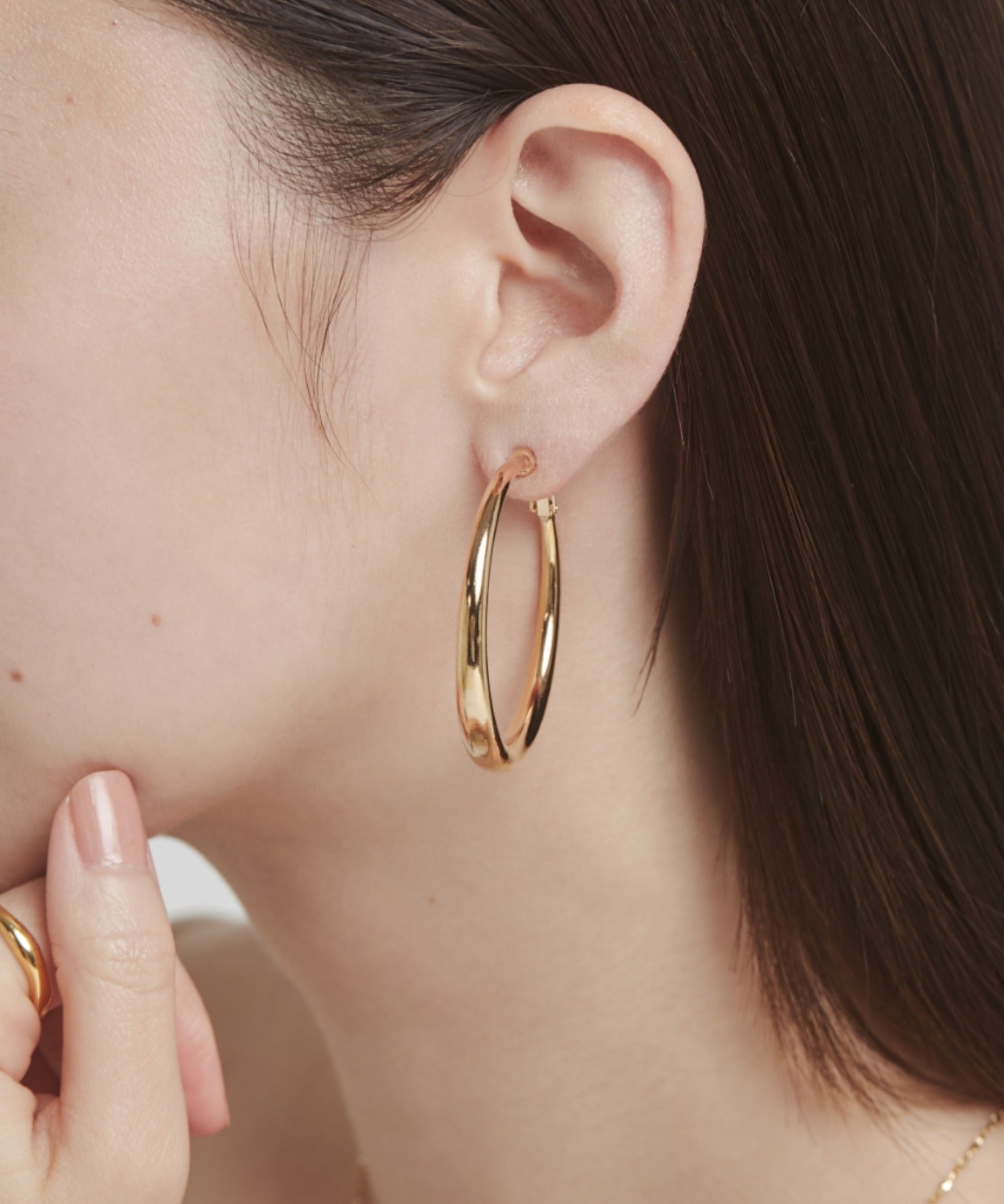 ciite' シーテ イヤリング ボリューム フープイヤリング (両耳用)