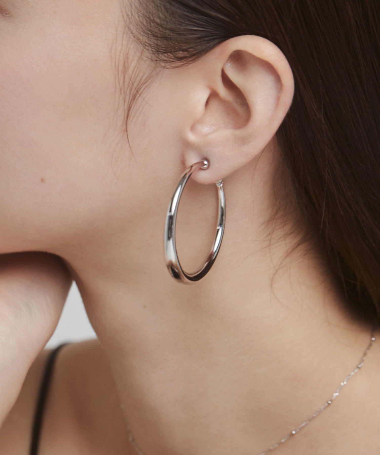 ciite' シーテ イヤリング ボリューム フープイヤリング (両耳用)