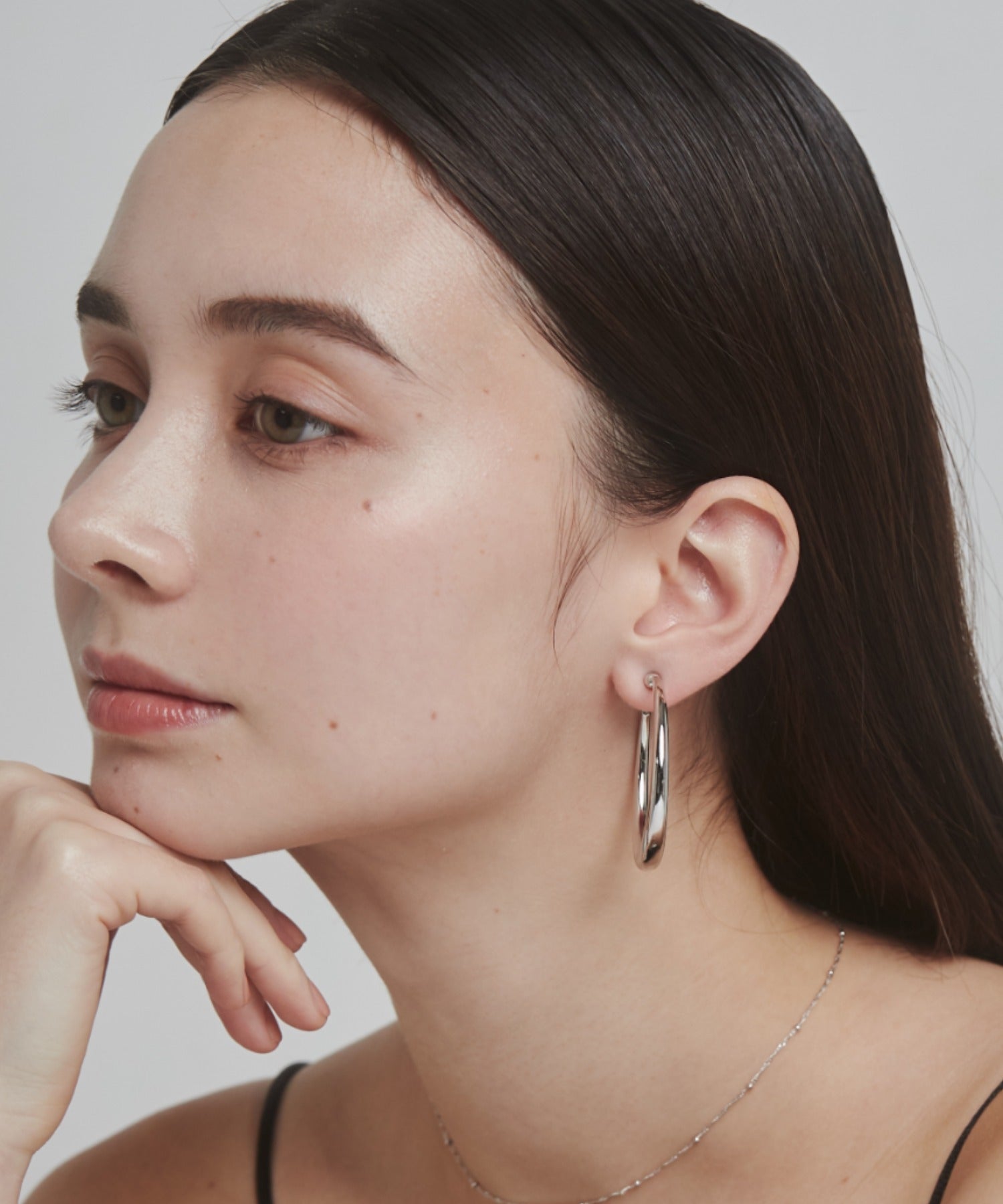 ciite' シーテ イヤリング ボリューム フープイヤリング (両耳用)