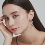 ciite' シーテ イヤリング ボリューム フープイヤリング (両耳用)