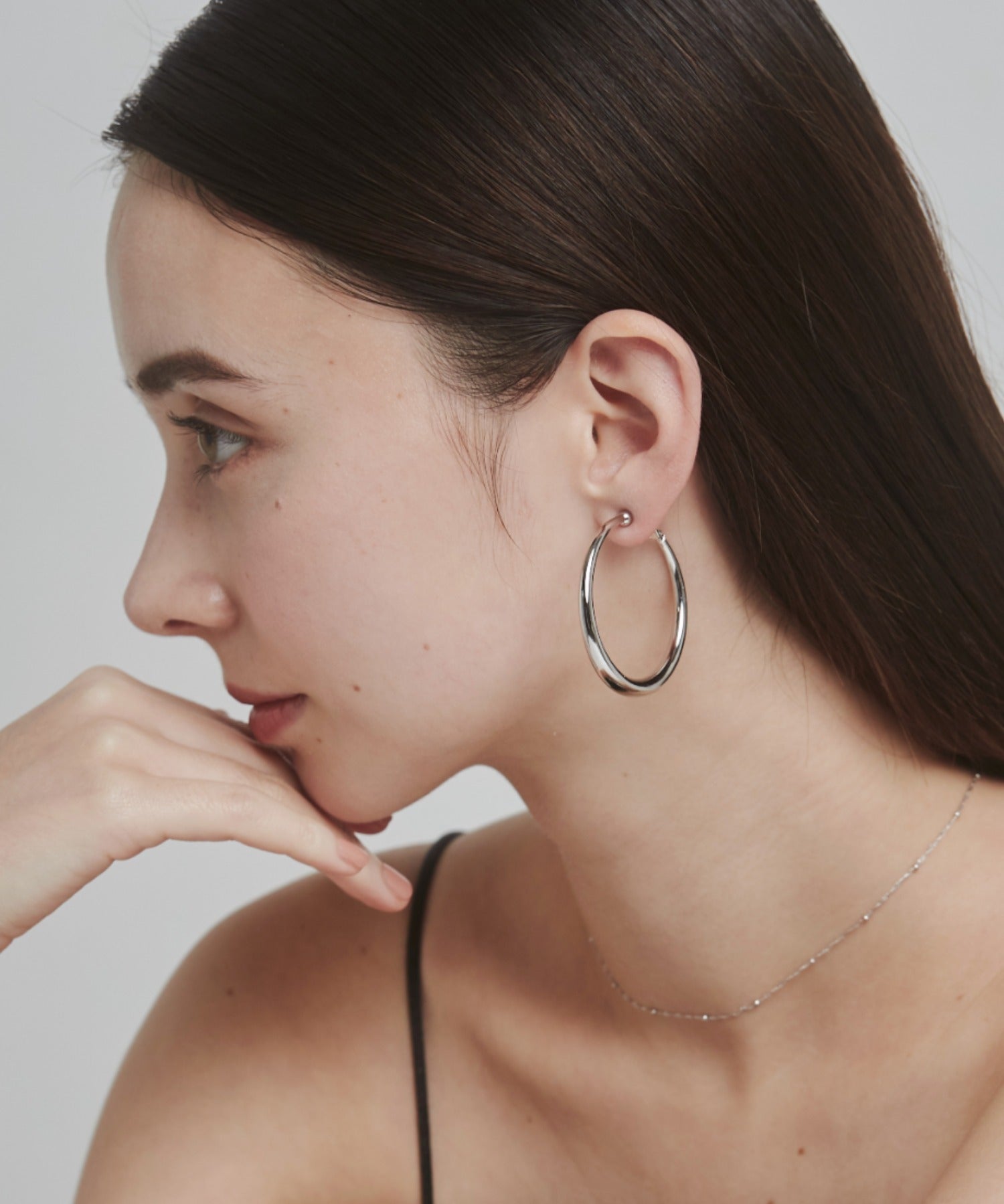 ciite' シーテ イヤリング ボリューム フープイヤリング (両耳用)