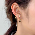 ciite' シーテ イヤーカフ 立体2連イヤーカフ