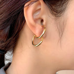 ciite' シーテ ピアス（両耳用） 立体デザインピアス イヤーカフ風 (両耳用)