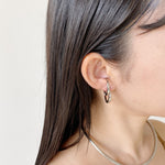 ciite' シーテ ピアス（両耳用） 立体デザインピアス イヤーカフ風 (両耳用)