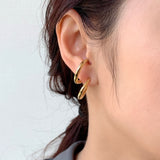 ciite' シーテ ピアス（両耳用） 立体デザインピアス イヤーカフ風 (両耳用)