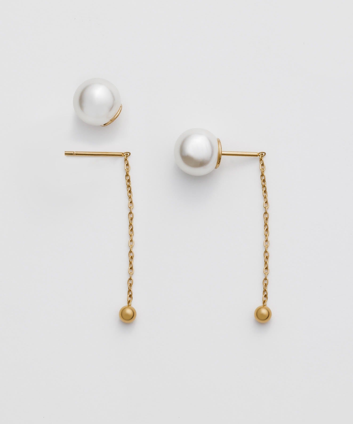 ciite' シーテ ピアス（両耳用） 【 金属アレルギー対応 】 2way パールピアス サージカルステンレス (両耳用)