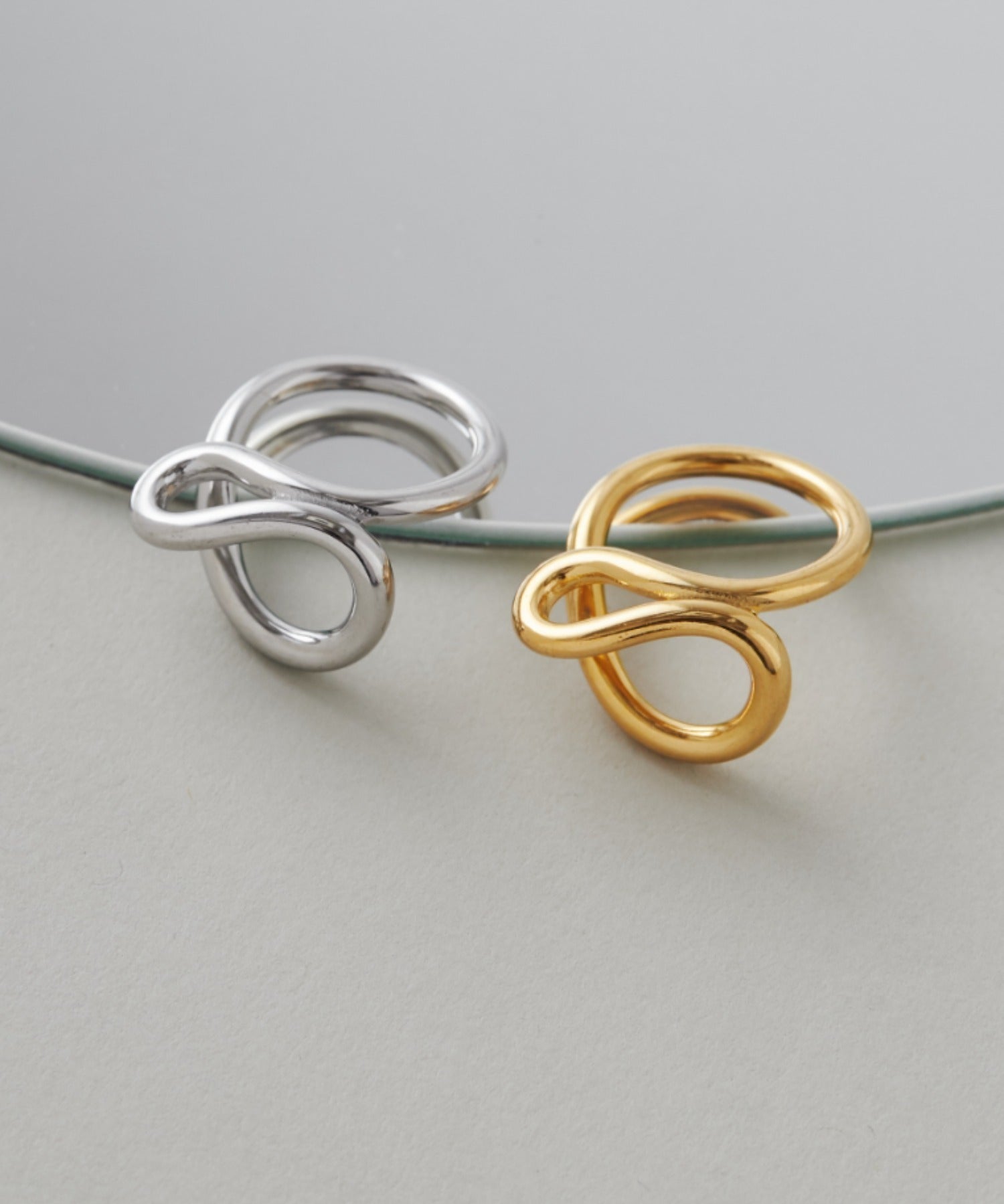 ciite' シーテ リング 【 金属アレルギー対応 】ニュアンスライン リング サージカルステンレス