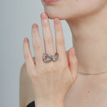 ciite' シーテ リング 【 金属アレルギー対応 】 ノットニュアンス リング サージカルステンレス シルバー