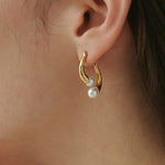 ciite' シーテ ピアス（両耳用） 【 金属アレルギー対応 】 ニュアンスパールピアス サージカルステンレス (両耳用)