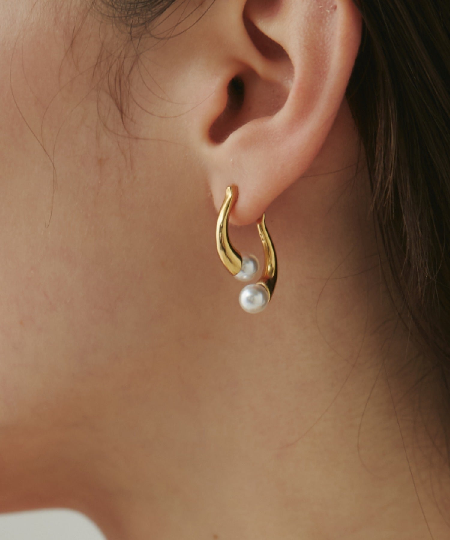 ciite' シーテ ピアス（両耳用） 【 金属アレルギー対応 】 ニュアンスパールピアス サージカルステンレス (両耳用)