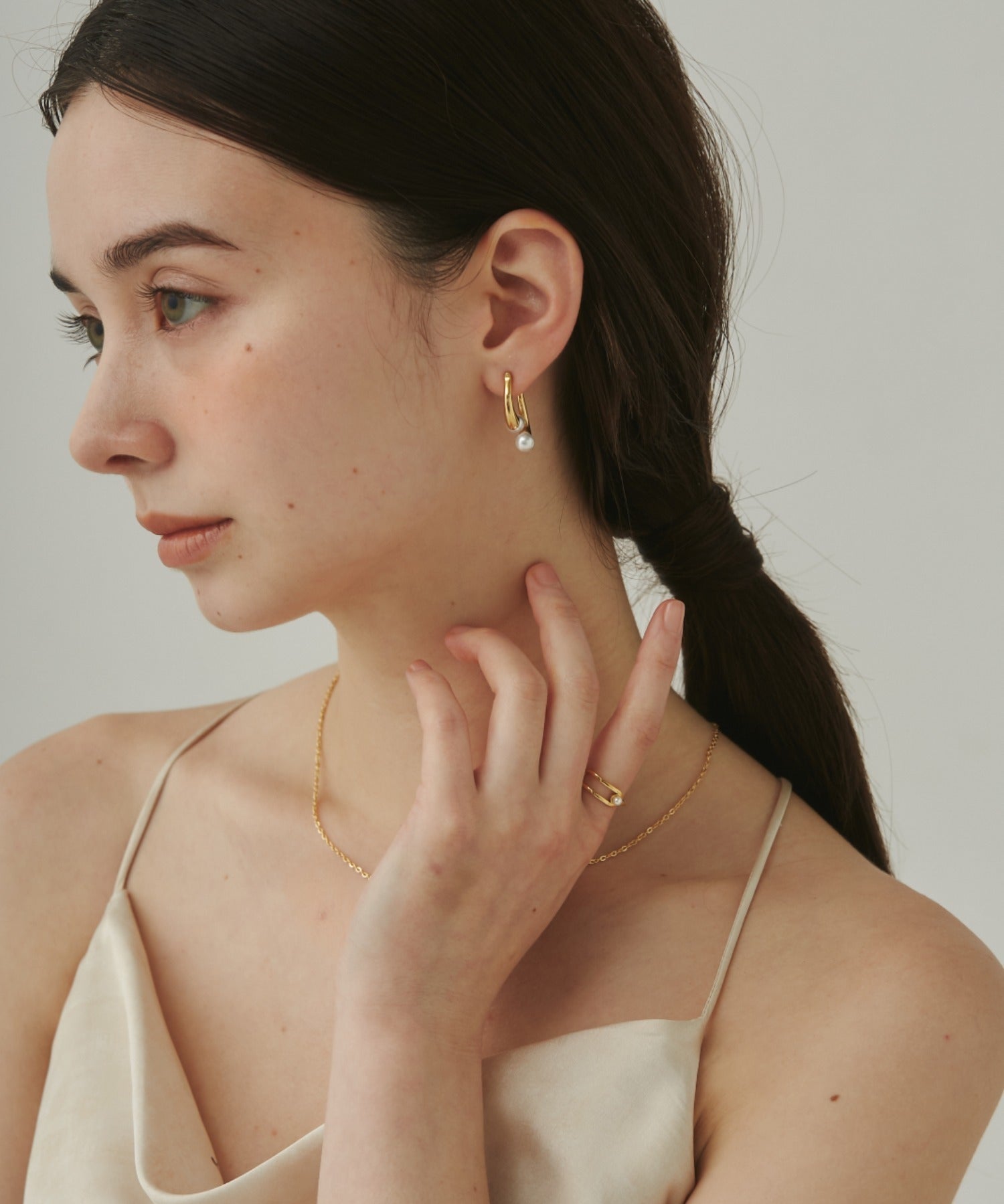 ciite' シーテ ピアス（両耳用） 【 金属アレルギー対応 】 ニュアンスパールピアス サージカルステンレス (両耳用)