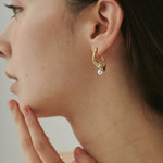 ciite' シーテ ピアス（両耳用） 【 金属アレルギー対応 】 ニュアンスパールピアス サージカルステンレス (両耳用)