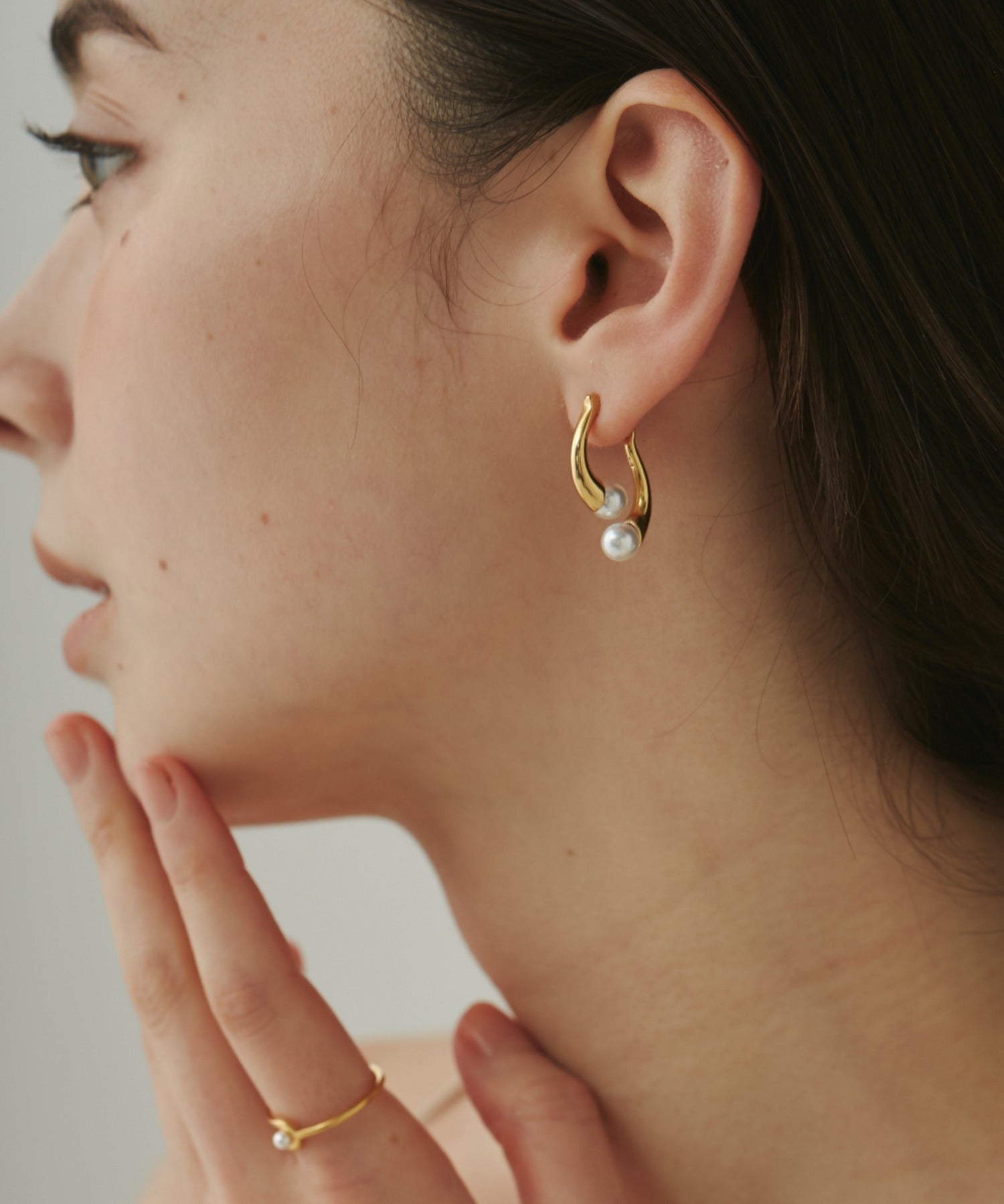 ciite' シーテ ピアス（両耳用） 【 金属アレルギー対応 】 ニュアンスパールピアス サージカルステンレス (両耳用)