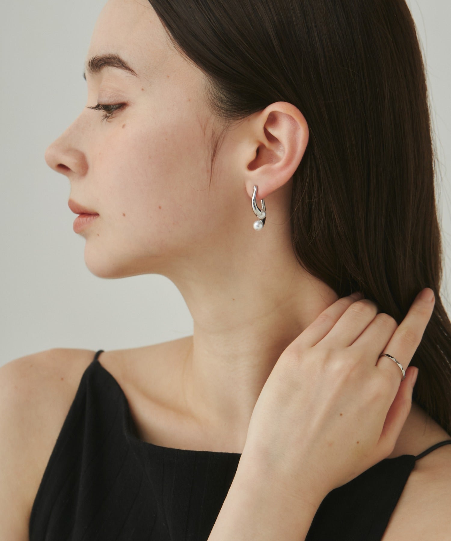 ciite' シーテ ピアス（両耳用） 【 金属アレルギー対応 】 ニュアンスパールピアス サージカルステンレス (両耳用)