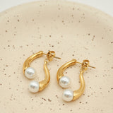 ciite' シーテ ピアス（両耳用） 【 金属アレルギー対応 】 ニュアンスパールピアス サージカルステンレス (両耳用)