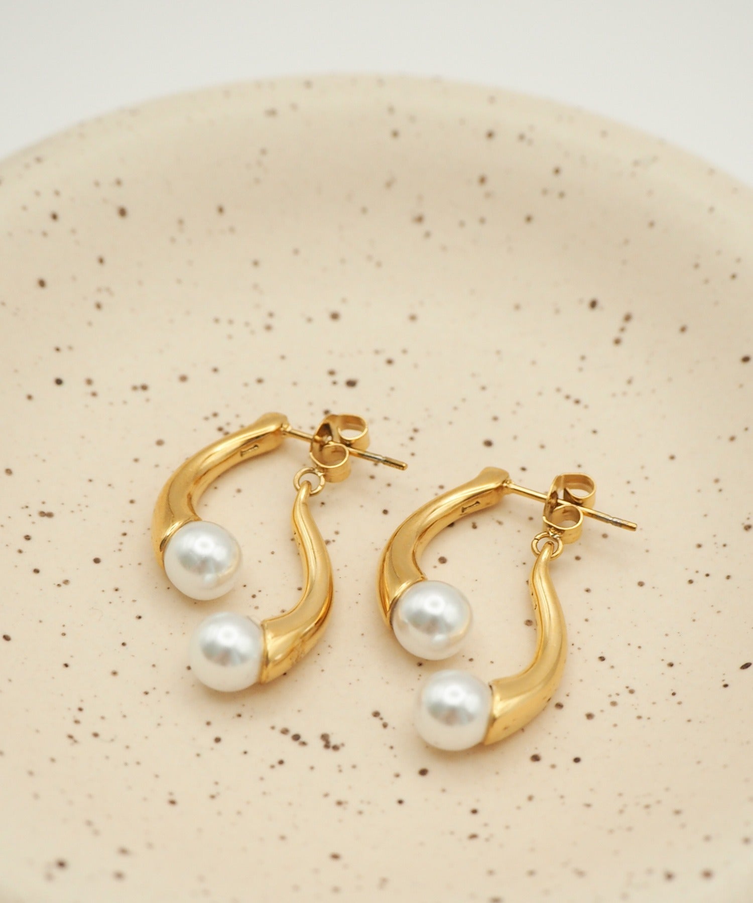 ciite' シーテ ピアス（両耳用） 【 金属アレルギー対応 】 ニュアンスパールピアス サージカルステンレス (両耳用)