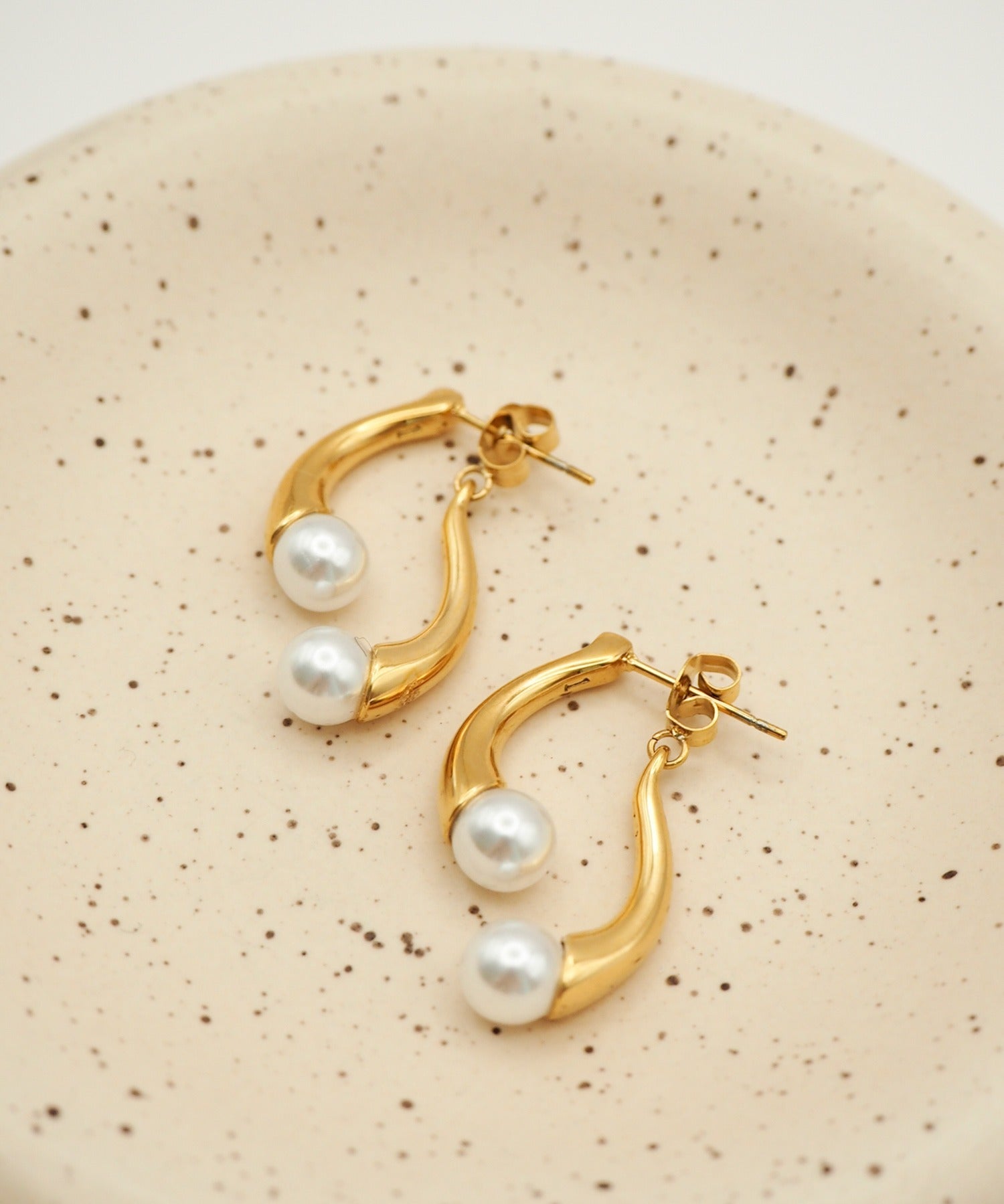 ciite' シーテ ピアス（両耳用） 【 金属アレルギー対応 】 ニュアンスパールピアス サージカルステンレス (両耳用)