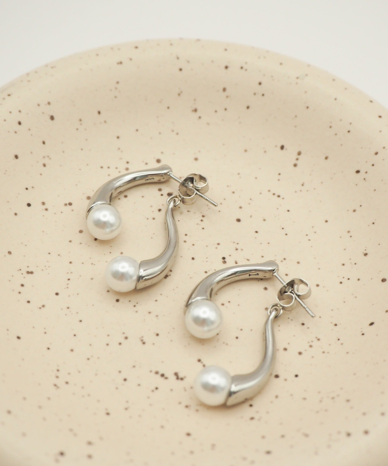 ciite' シーテ ピアス（両耳用） 【 金属アレルギー対応 】 ニュアンスパールピアス サージカルステンレス (両耳用)