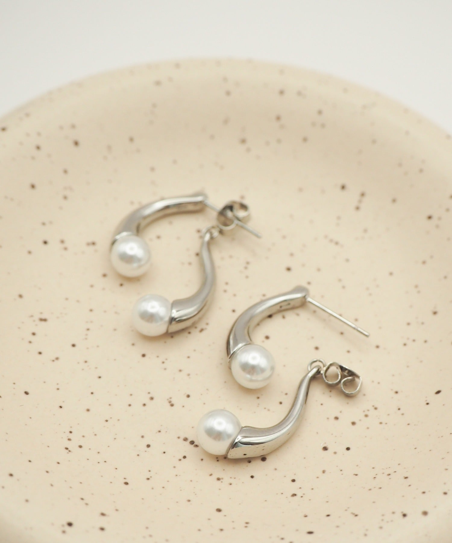 ciite' シーテ ピアス（両耳用） 【 金属アレルギー対応 】 ニュアンスパールピアス サージカルステンレス (両耳用)